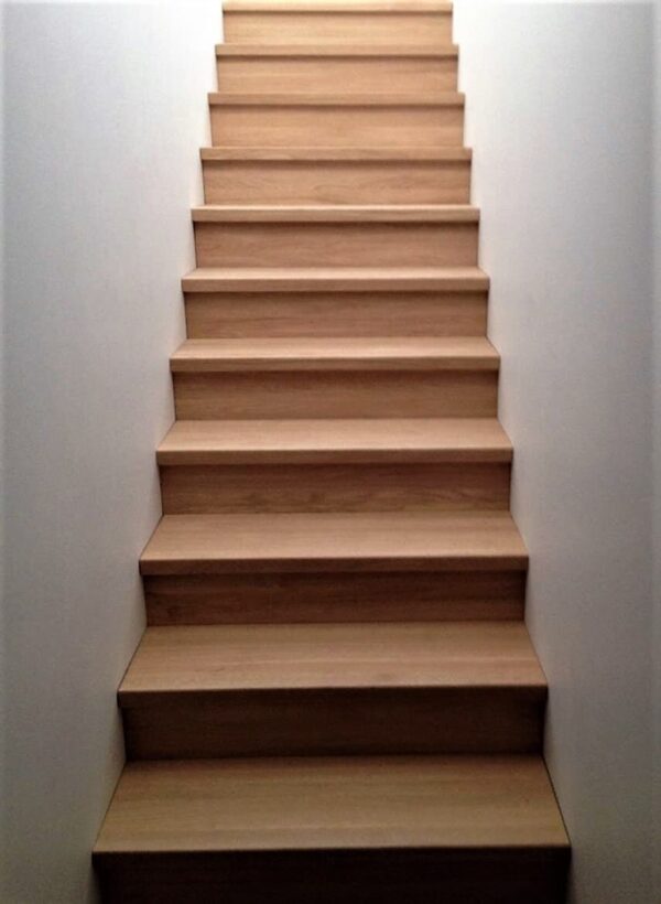 Wooden stair treads