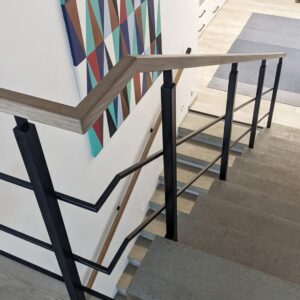 Kvadratiniai turėklai Akademija Kaunas