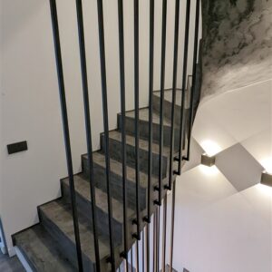 Internal stair handrails in Pavilnys