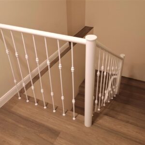 Handrails made of round wood