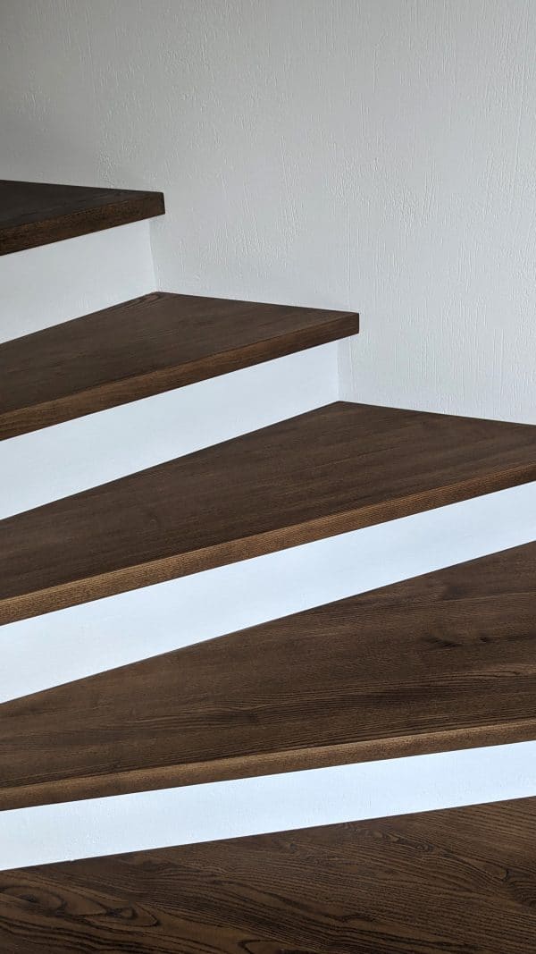 Wooden stair treads