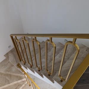 Golden railings Vilnius