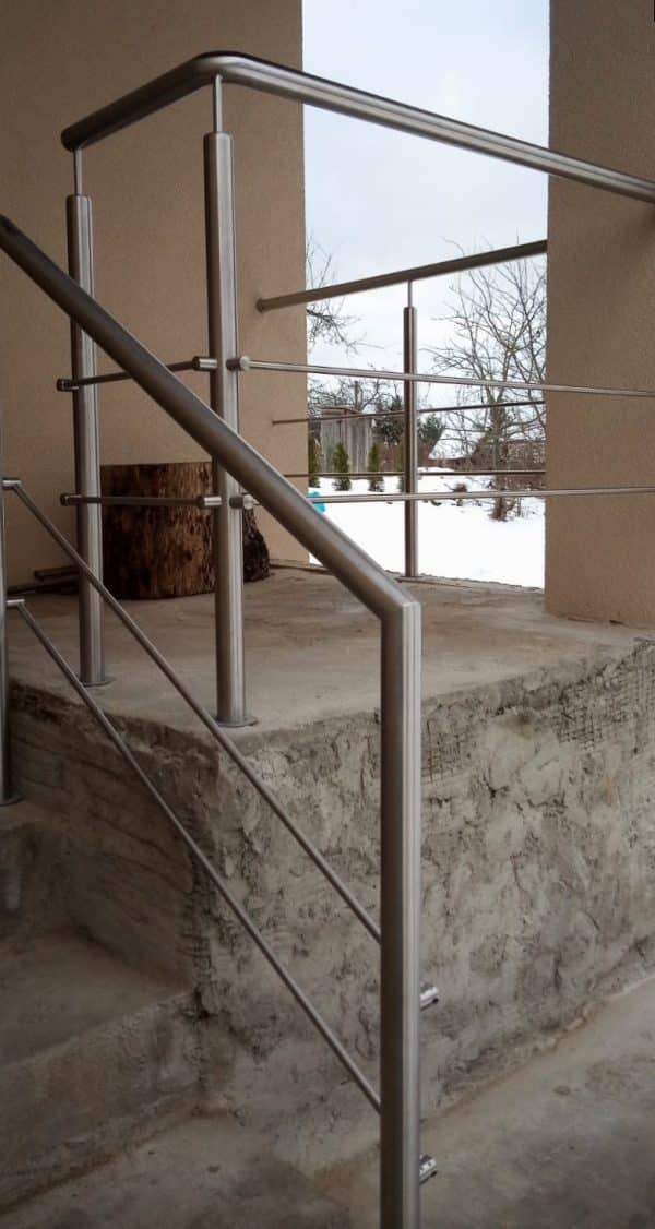 Outdoor stainless steel railings