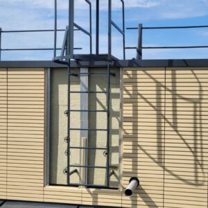 Gaisrinės kopėčios su žiedais