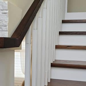 Moulded wooden railings